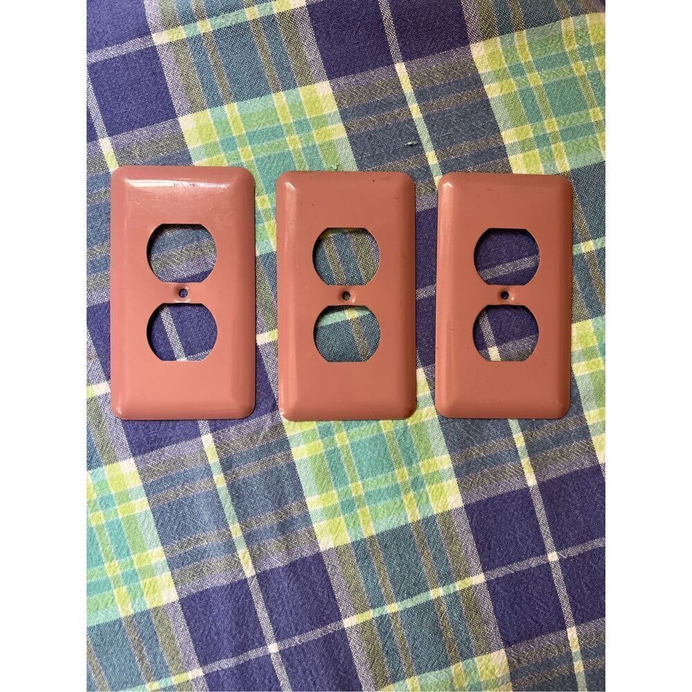 Vintage Pink Outlet Plate Covers